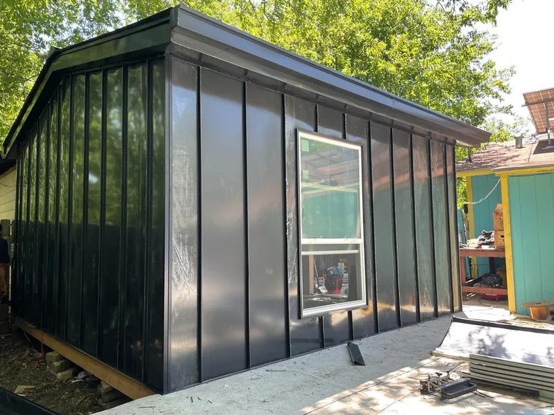 Black standing seam metal wall panels for Metal Roof Installation in Penn Hills